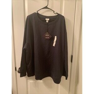 Ava & Viv Women's Plus Sweatshirt Charcoal Gray Choose Your Size